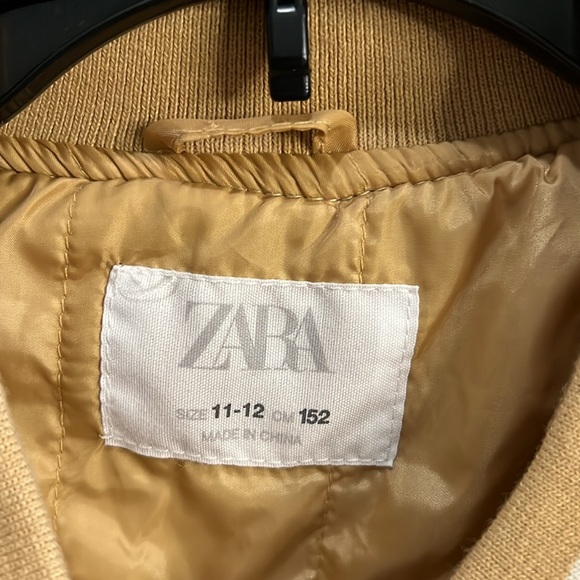 Zara Letterman Jacket size 11/12 “R” - Picture 3 of 6